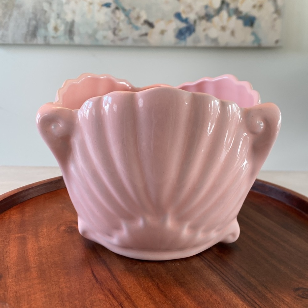 Vintage Ron Gordon Designs Pink Ceramic Art Deco Planter - Picture 3 of 9